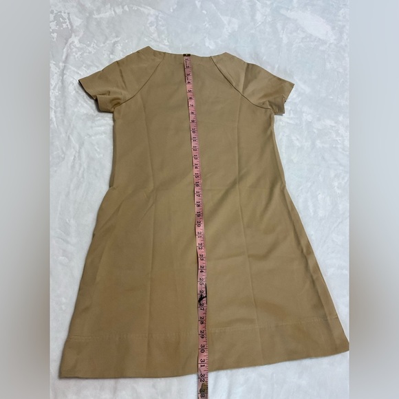 Burberry Tan Mini Dress with Pocket Accents - Picture 10 of 10